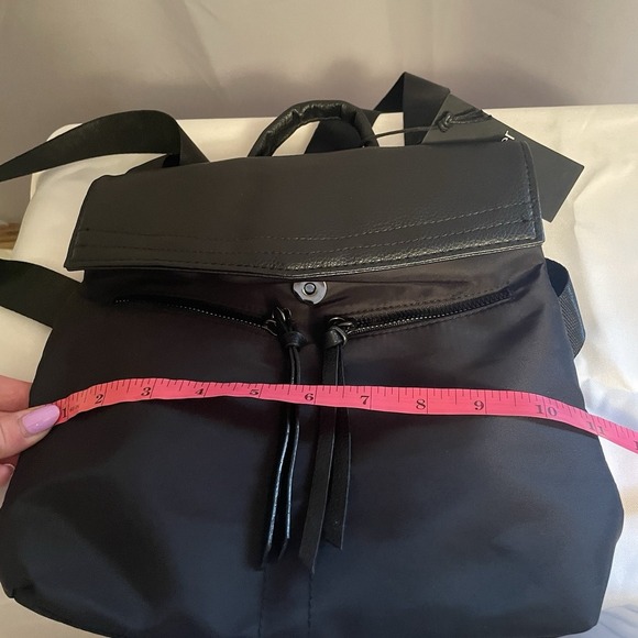 Botkier Nylon Leather Small Blackpack Shoulder Bag Purse Black NWT - Picture 13 of 13
